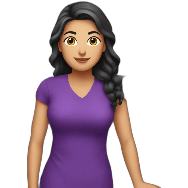 Armenian women in purple clothing in the bus emoji