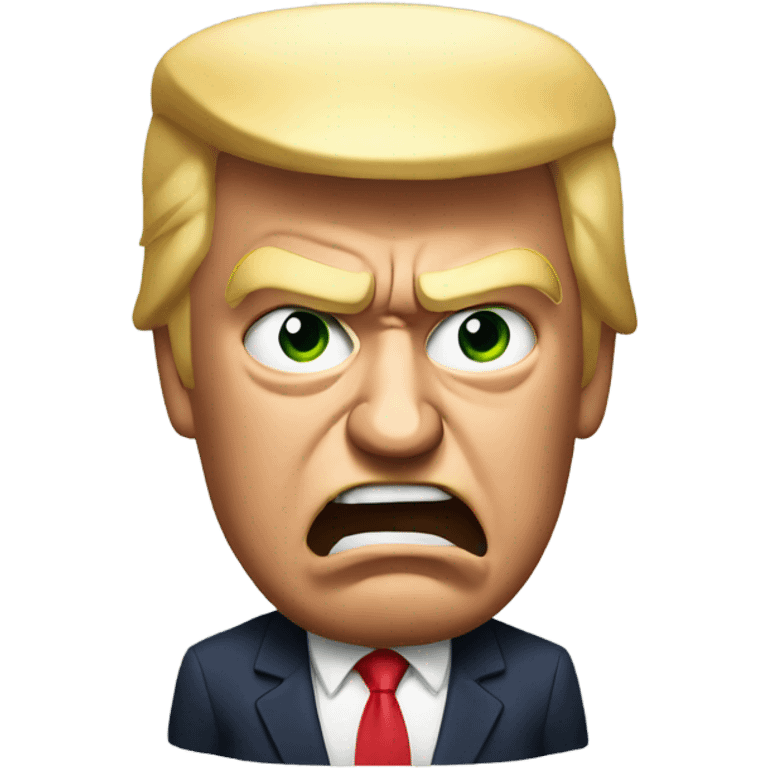 Donald Trump  angry emoji