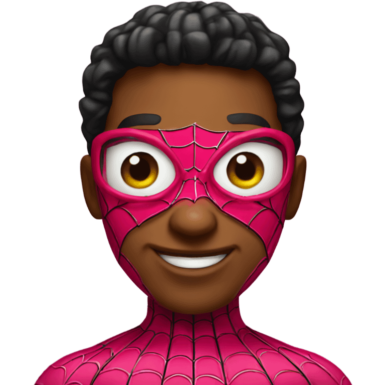 pink spiderman emoji