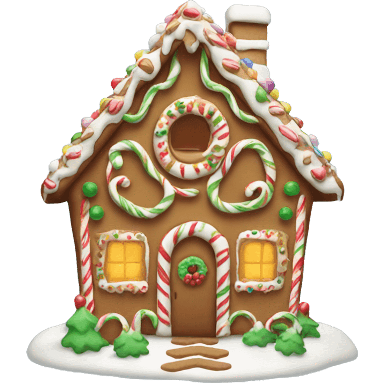 gingerbread house emoji