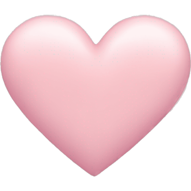 Pastel pink heart emoji