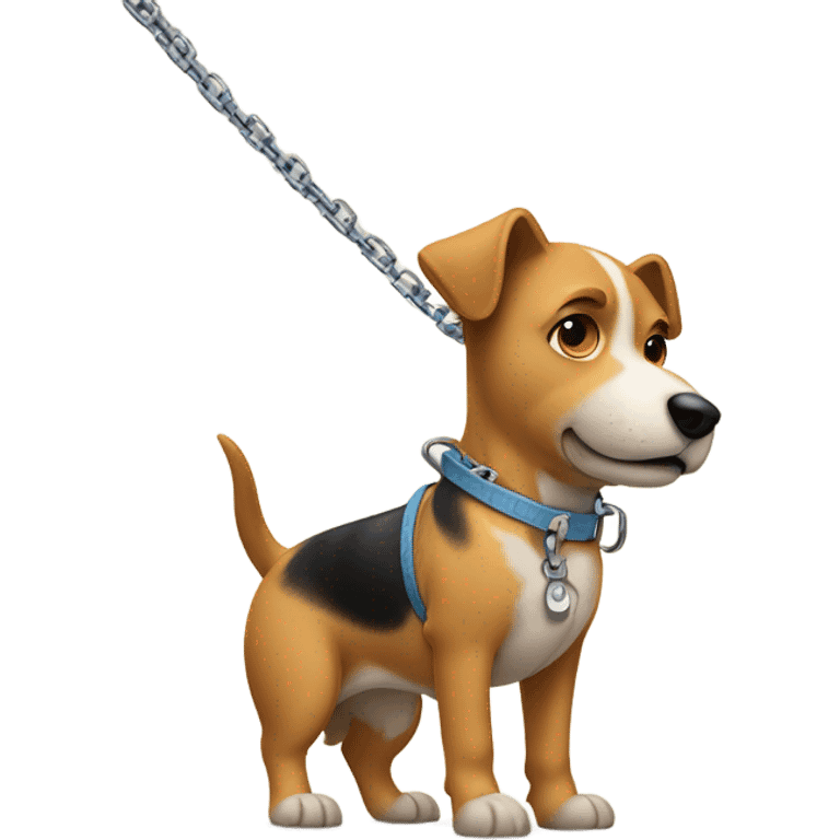 dog on leash emoji