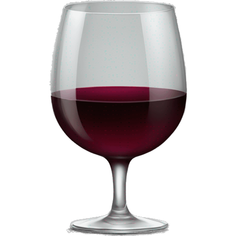 Dark red wine glass emoji