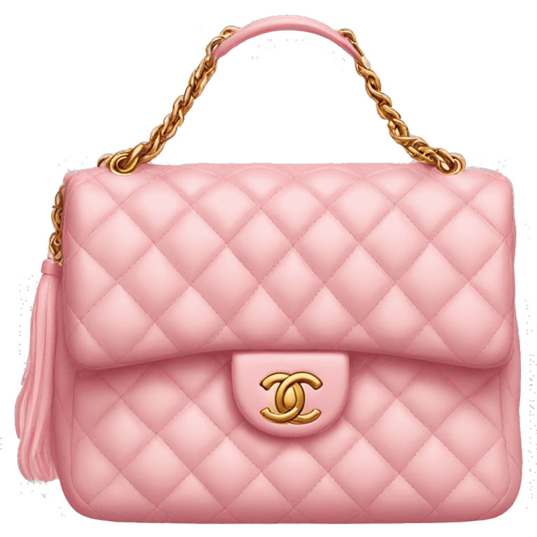 Light pink Chanel bag emoji