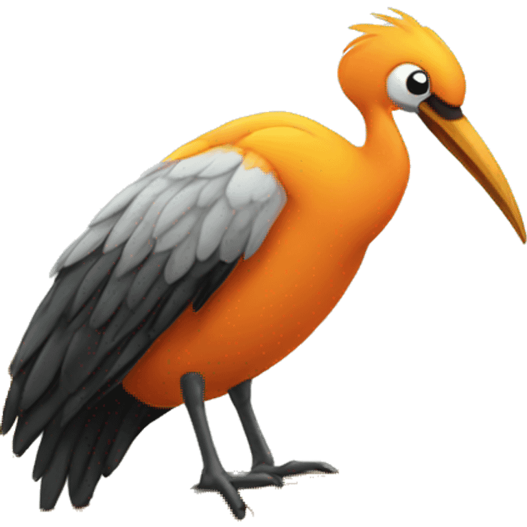 Bird on a crane  emoji