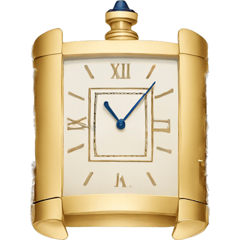 Gold Cartier Tank Watch  emoji