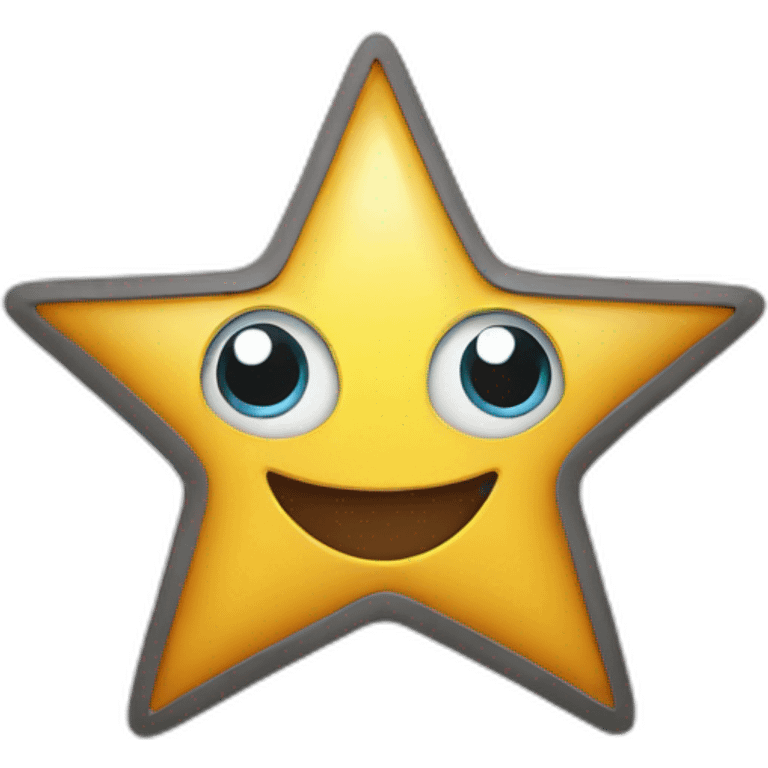 Happy eye star emoji