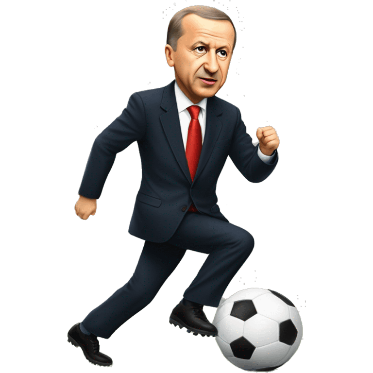 recep tayyip erdoğan playing football emoji