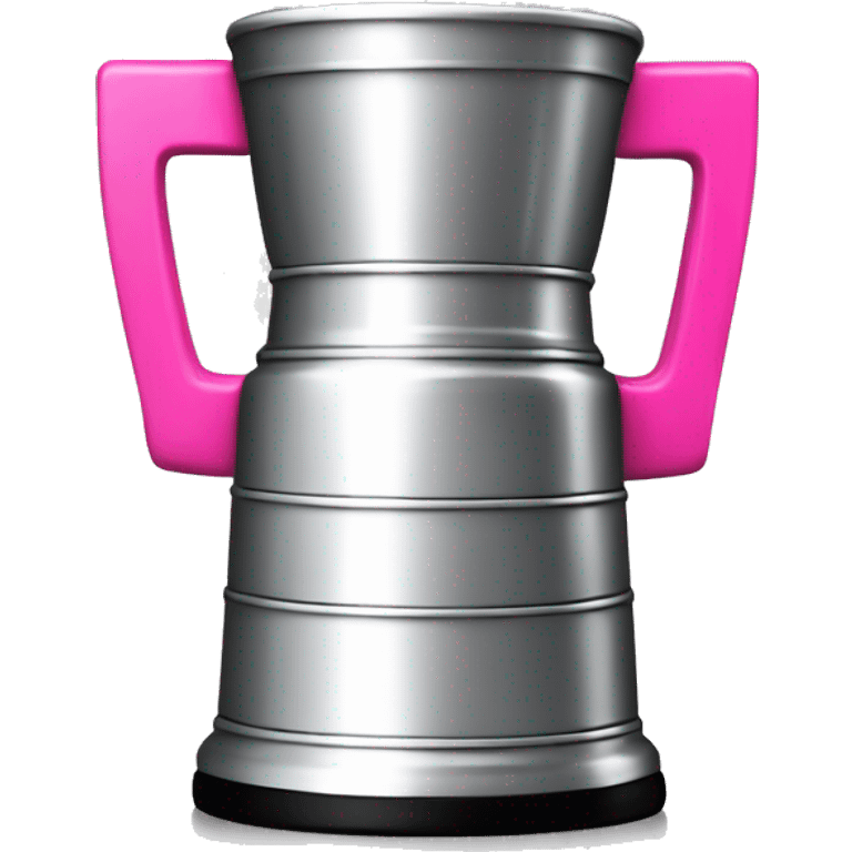 stanley cup with handle pink emoji