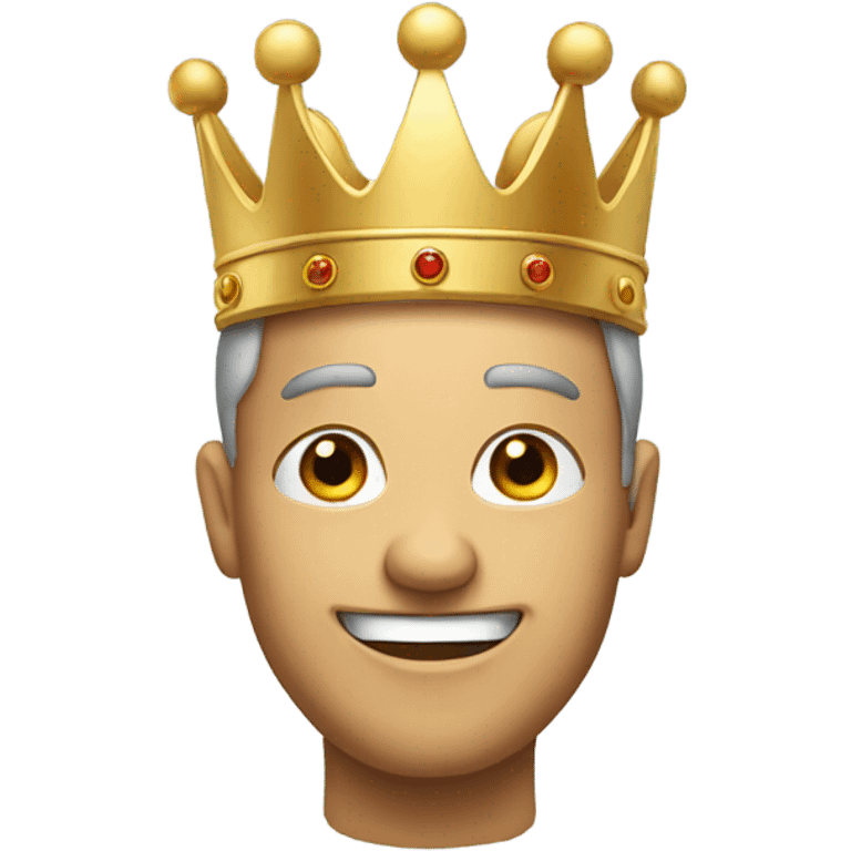 smilely with crown emoji