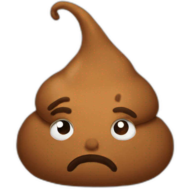 Sad poop emoji