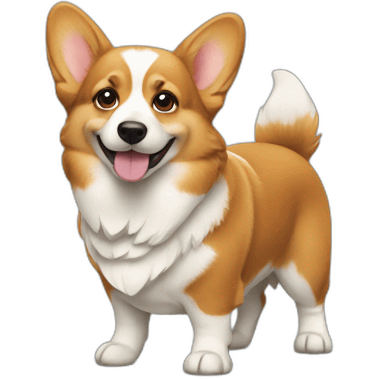 corgi standing in profile emoji