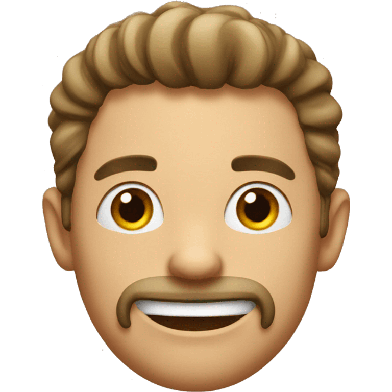 Guy mewing  emoji