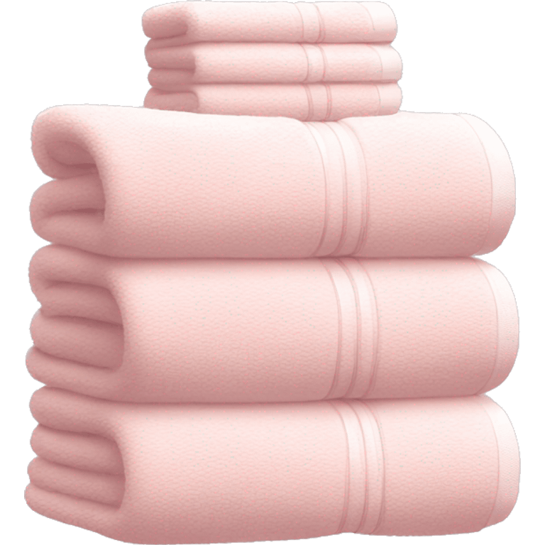 Light pink stacked towels emoji