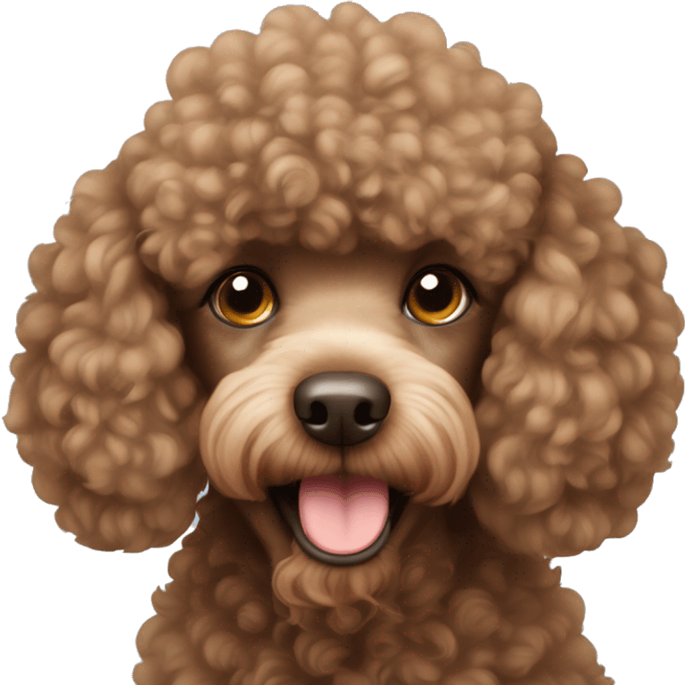 Stinky Brown Mini Poodle emoji