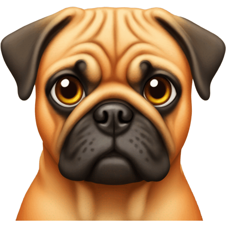 Orange pug emoji