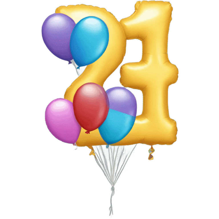 Number 24 balloon emoji