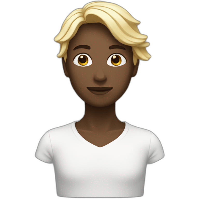 Cœur noir avec traits blanc emoji