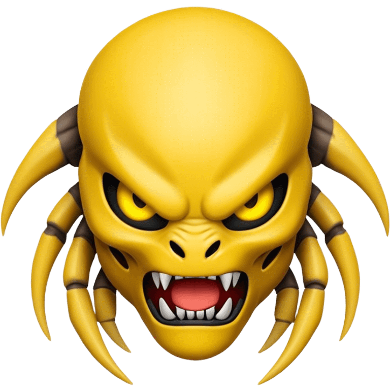 normal yellow creepy emoji preadotor emoji