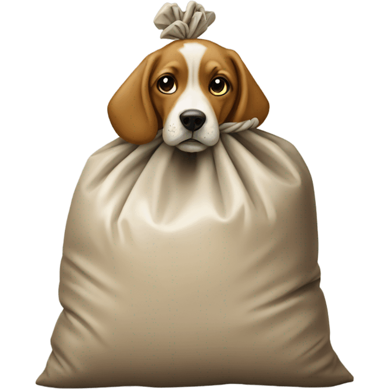 Dog poop in a bag emoji