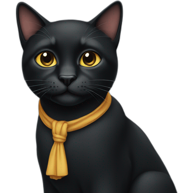 big black cat emoji