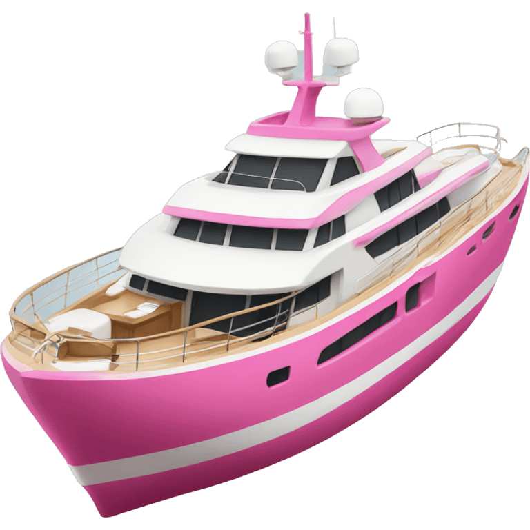 Rich pink Yacht  emoji