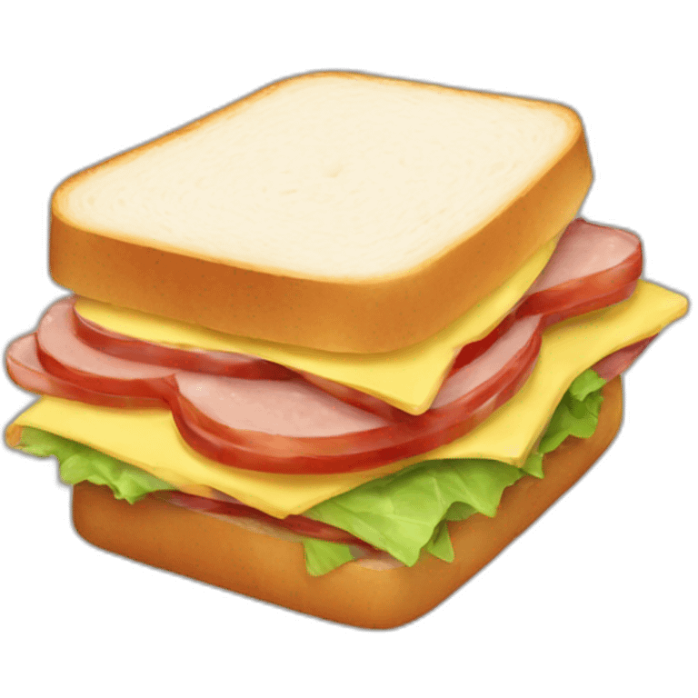 Sandwich cute emoji