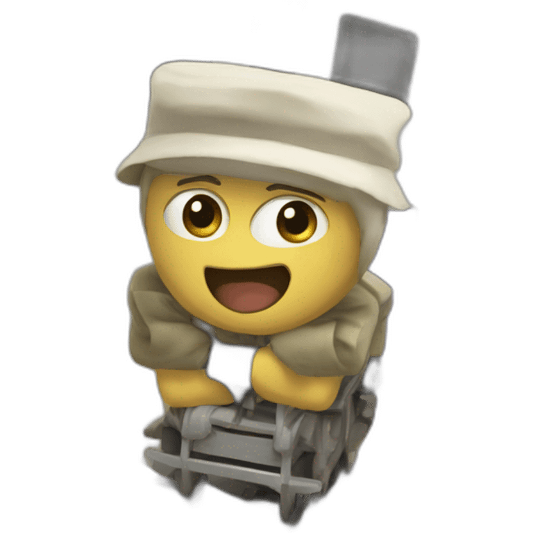 Frorizare en train de évouluet emoji