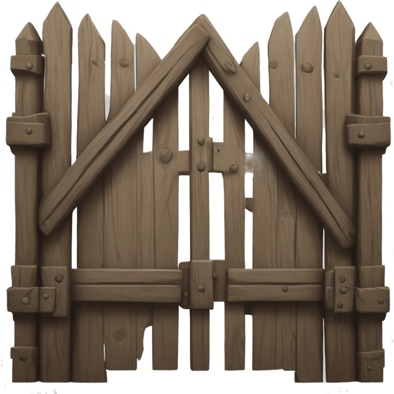 wooden medieval gate emoji