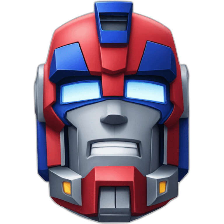 Optimus Prime only face emoji