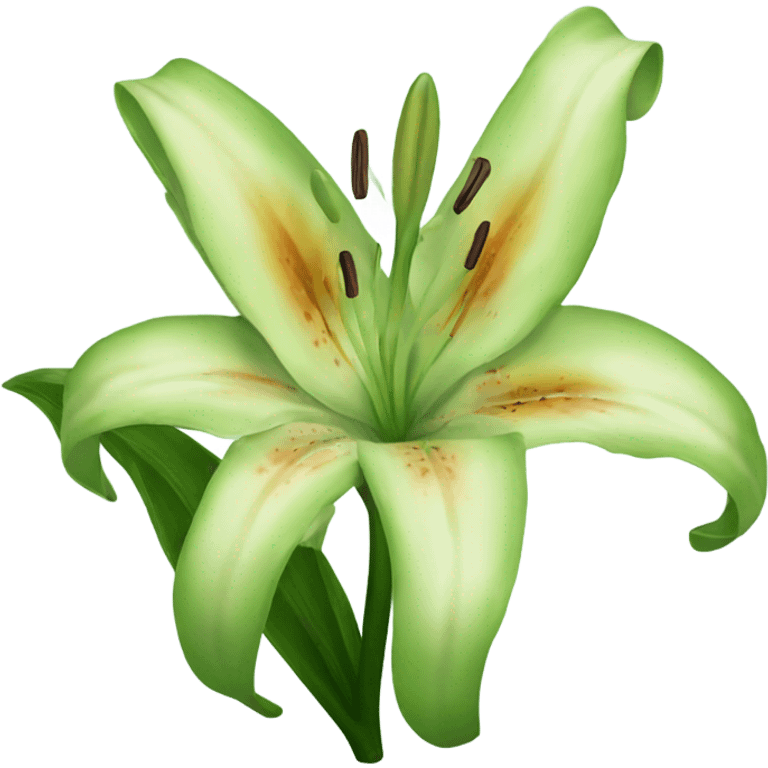  forest green lily emoji