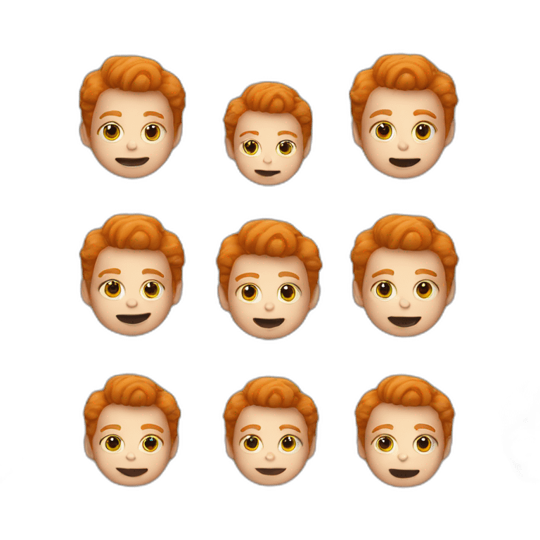 a ginger kid driving erratically emoji