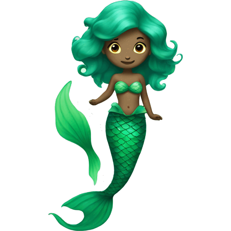 green mermaid with tail  emoji