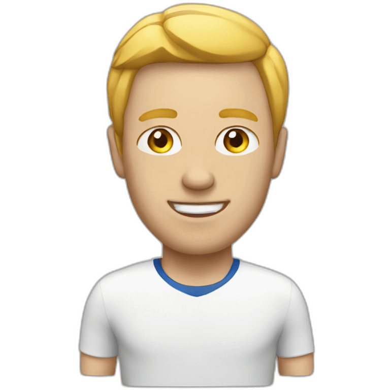 white man marathon runner emoji