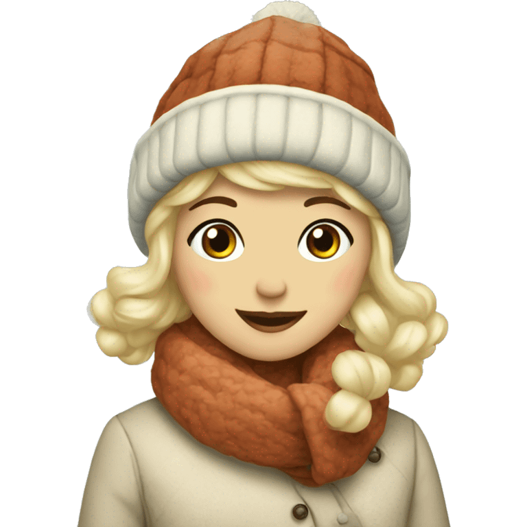 Winter vintage emoji