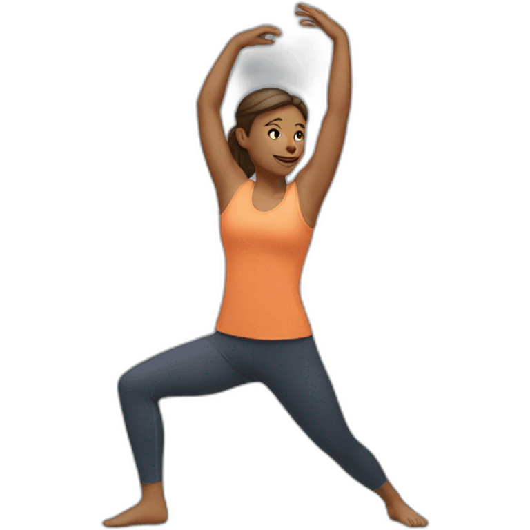 stretching emoji