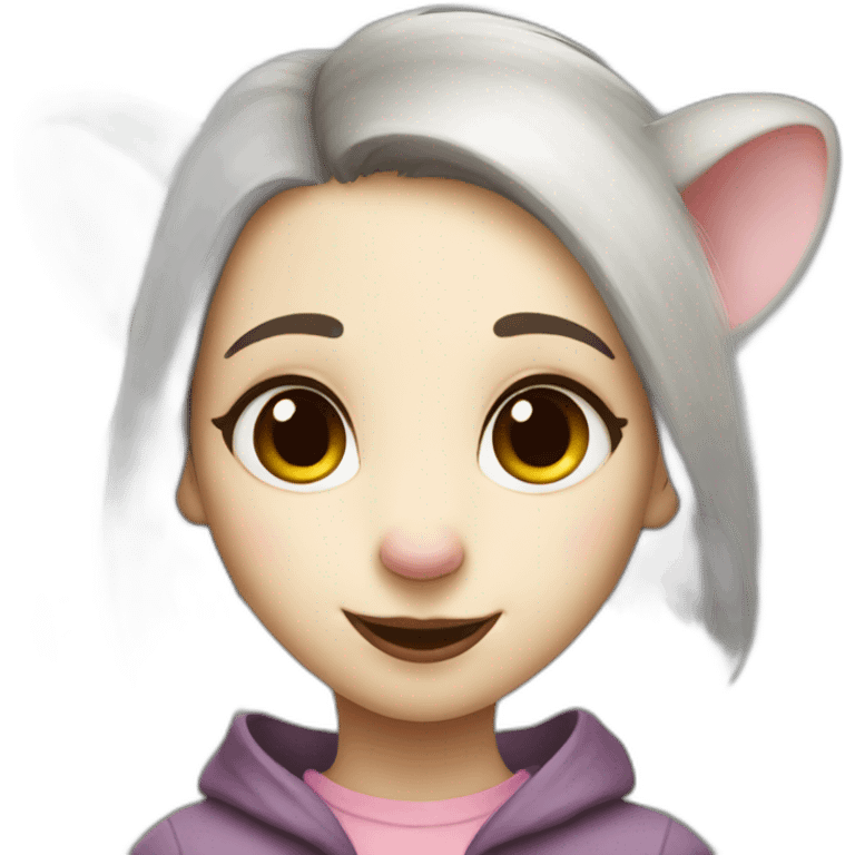 opossum girl emoji