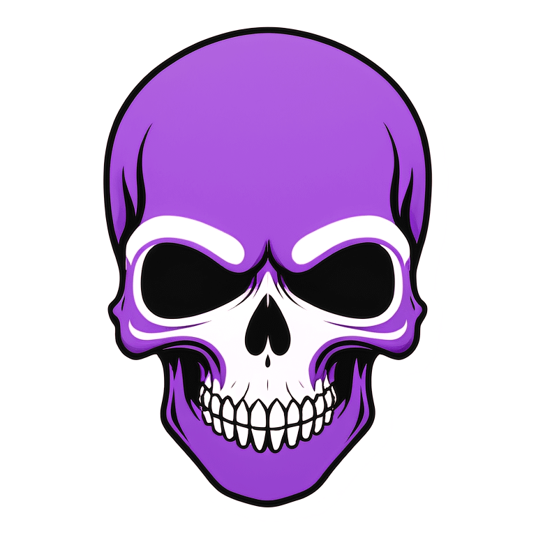 purple skull emoji