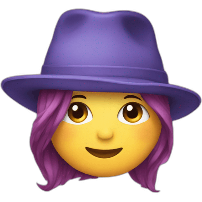 Cute hat emoji