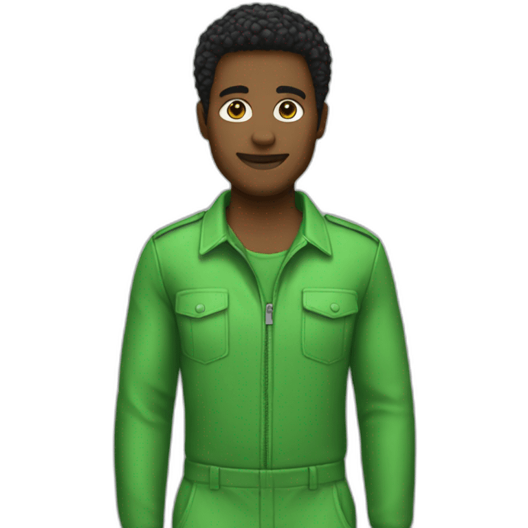 GREEN JUMPSUIT emoji