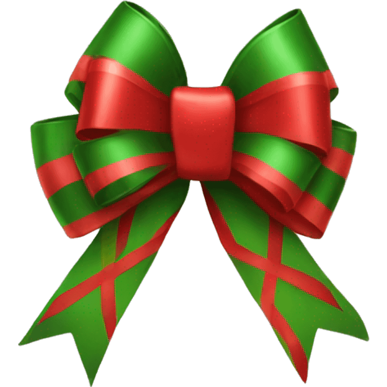 Christmas bow emoji