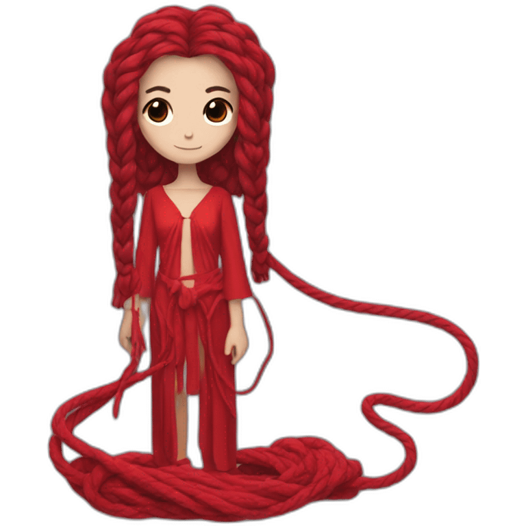 suspiria red rope costume emoji