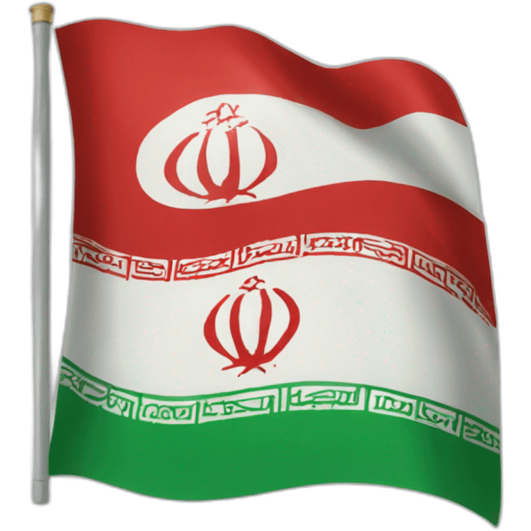 Democratic version of Iran's flag emoji