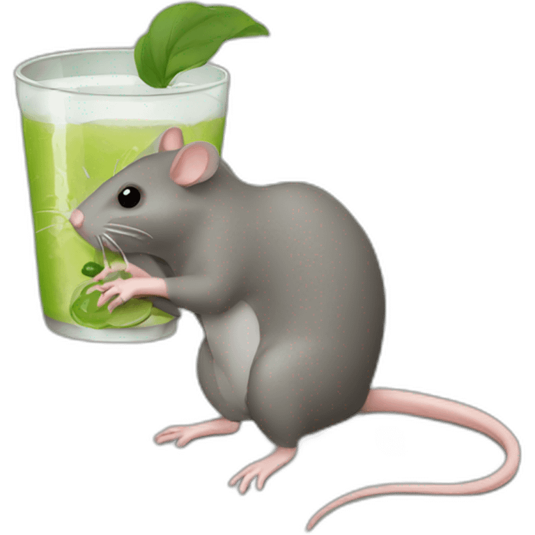 Rat drink vine emoji