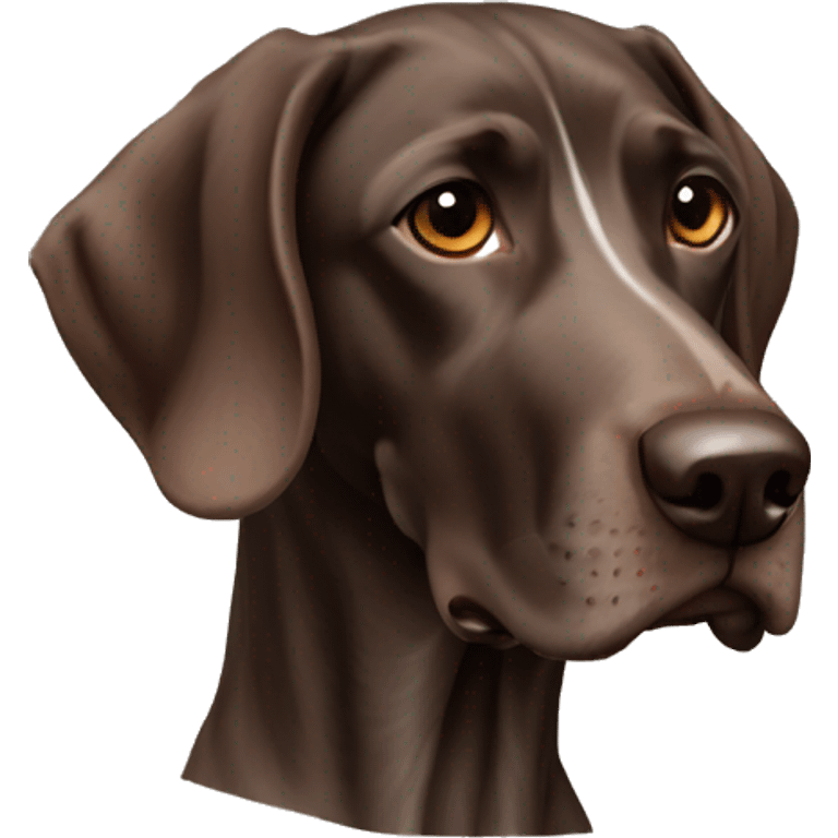 Brown roan German short haired pointer emoji