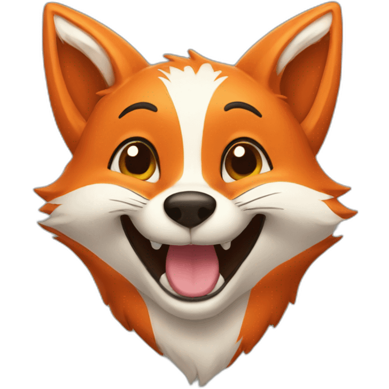 happy fox emoji