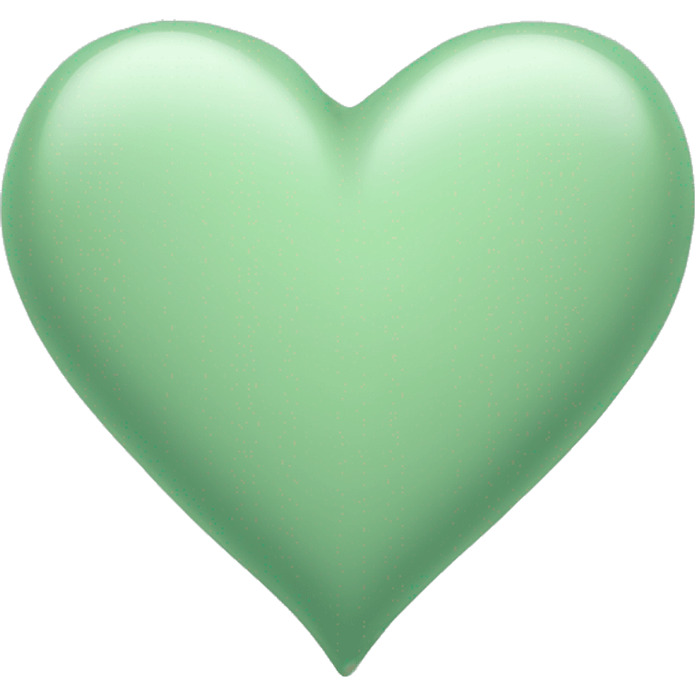 light sage green heart emoji