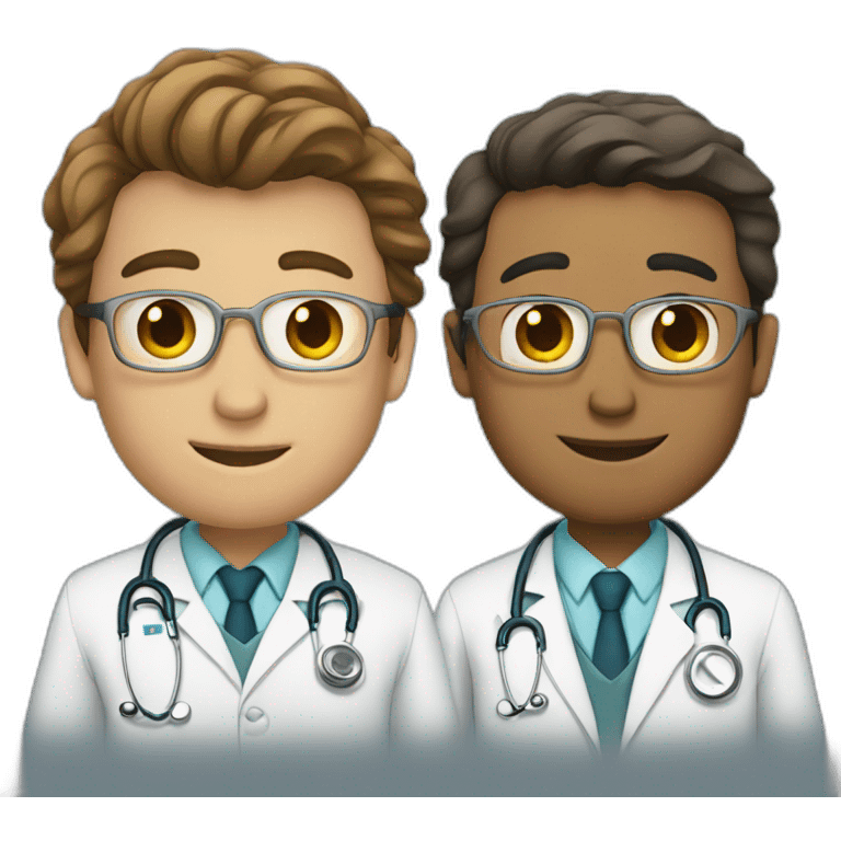 Two doctors in love emoji