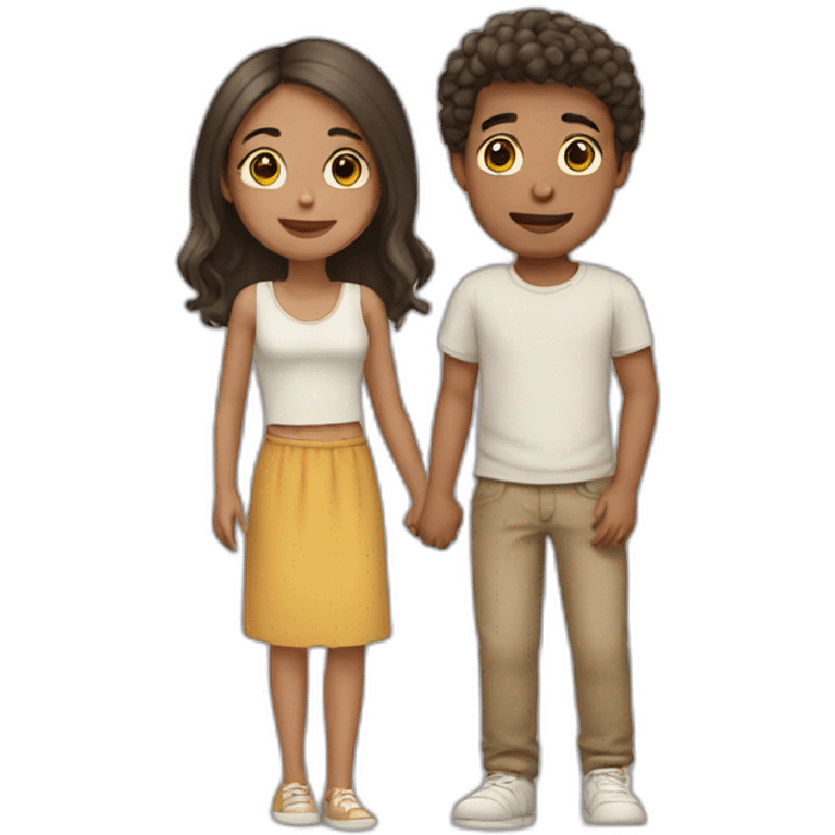 Adolescent en couple emoji