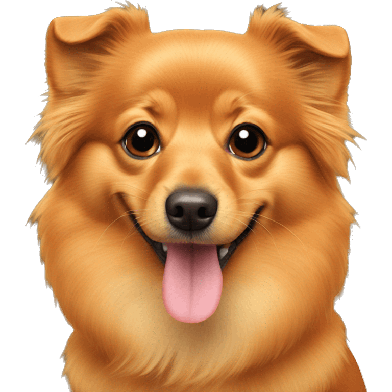 Orange Pomeranian dachshund mix emoji